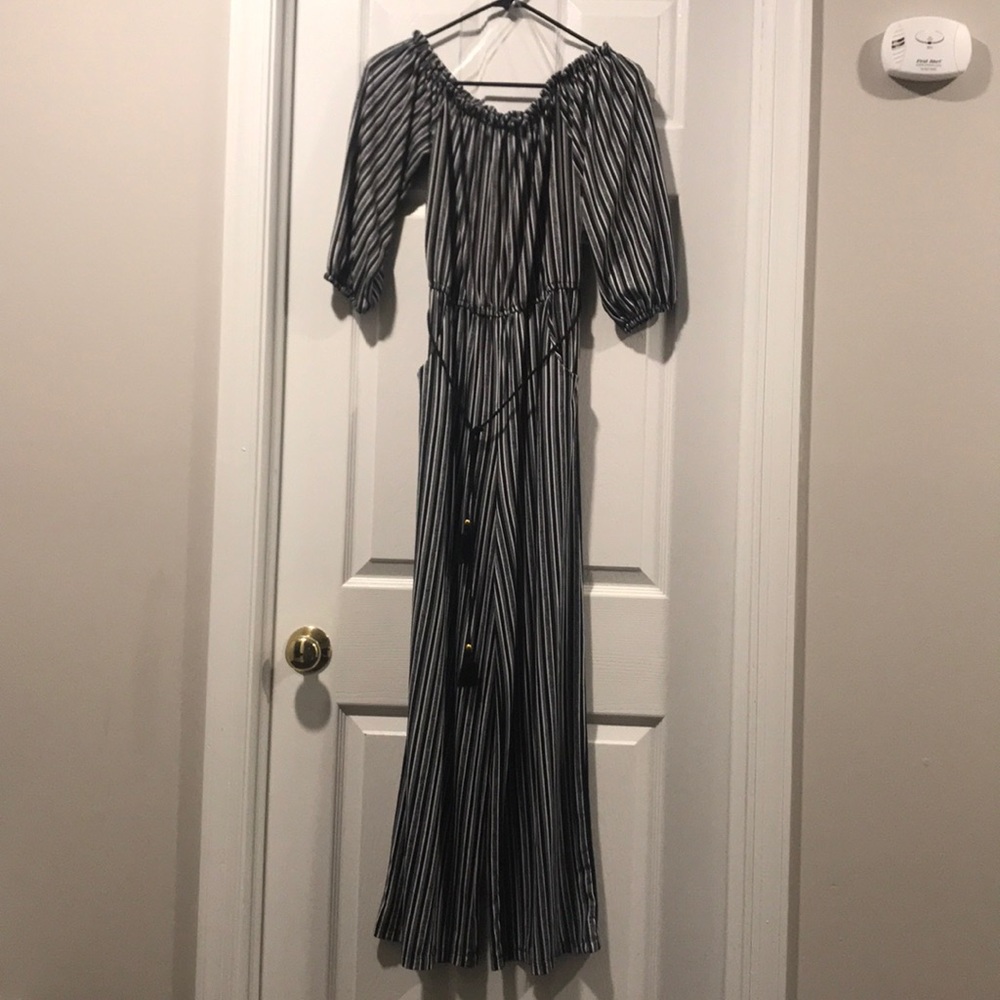 Black and white jumpsuit